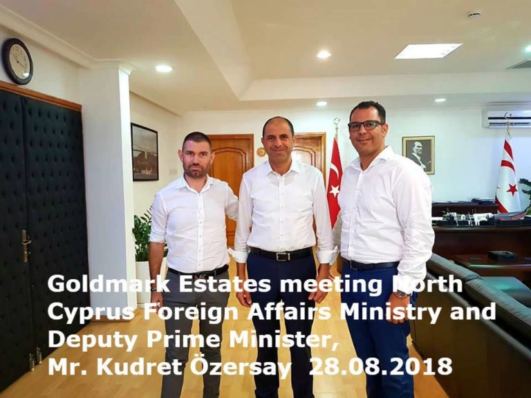 Goldmark estates møter utenriksminister Nord Kypros